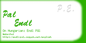 pal endl business card